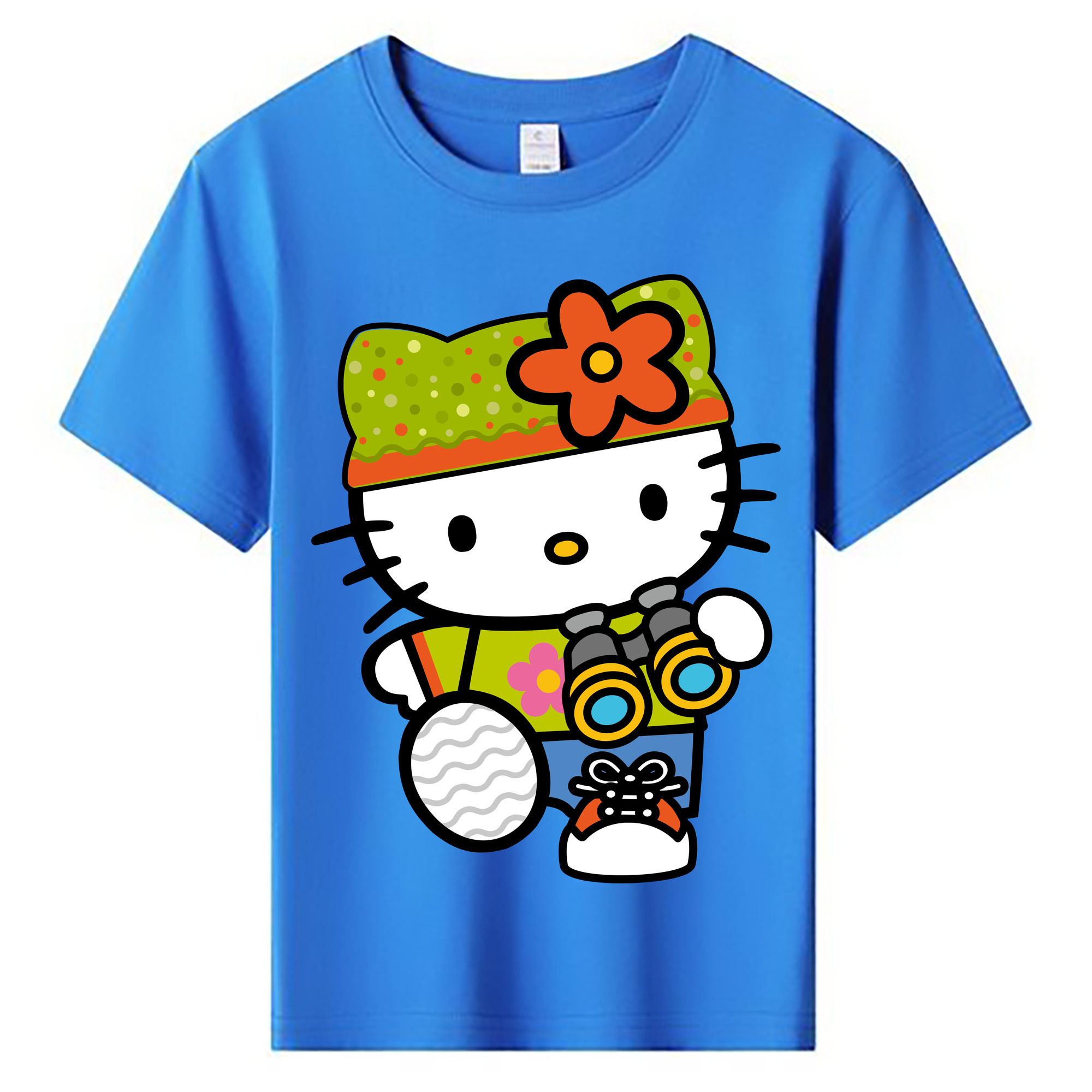 （画像用） Hello Kitty ハローキティ 綿100％キッズTシャツ（フロントプリント）